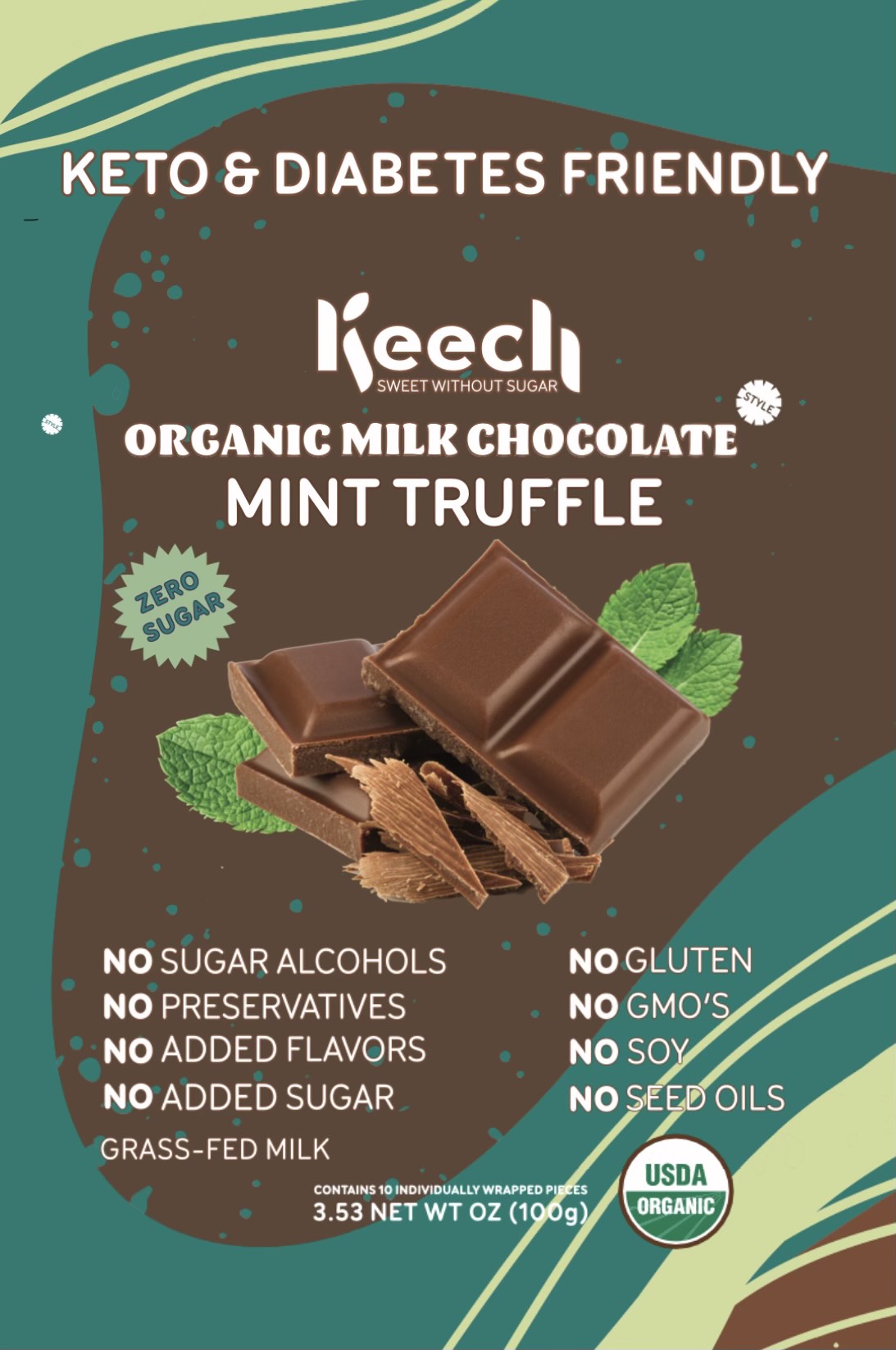 Organic Milk Chocolate Mint Truffles