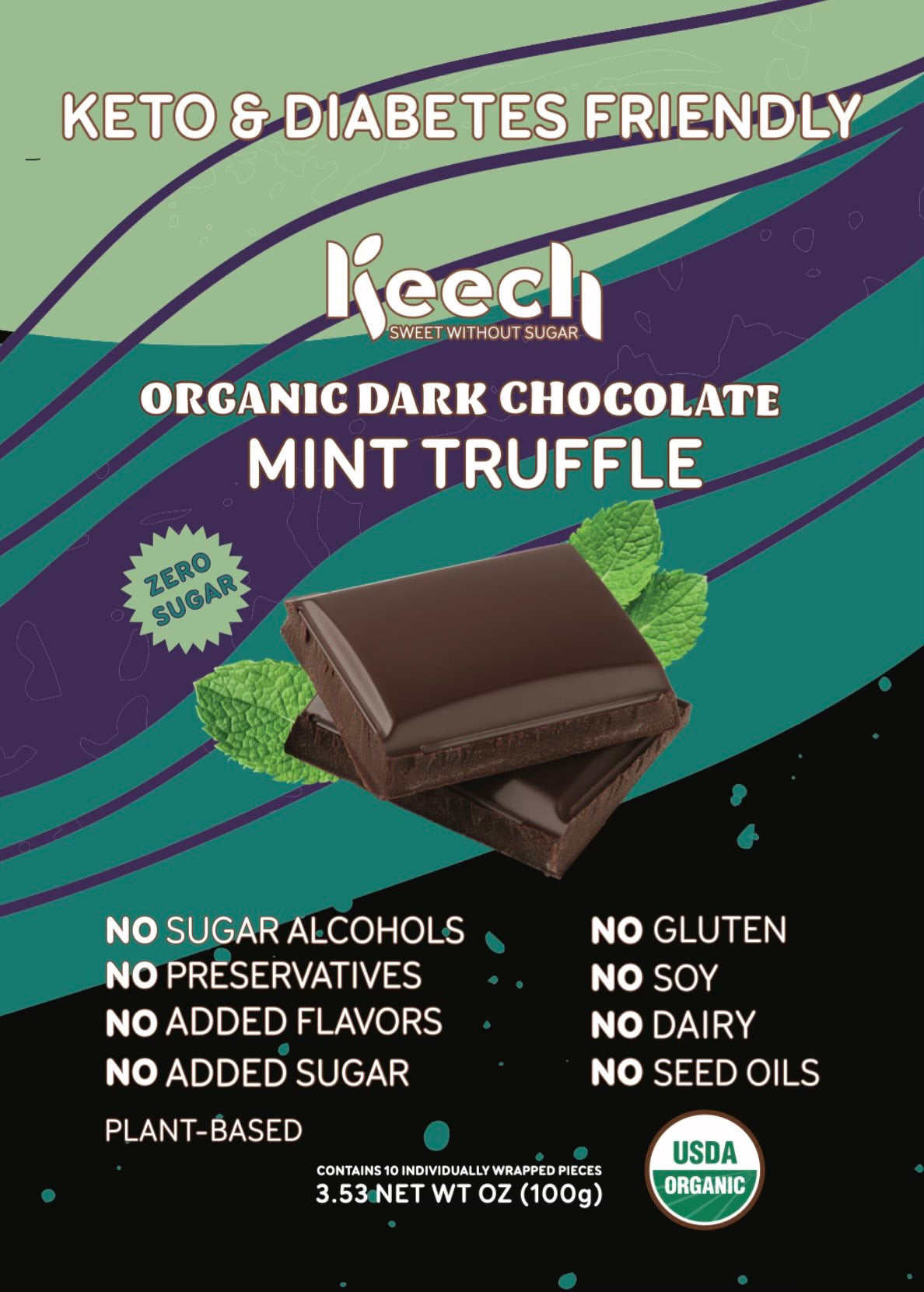 Organic Dark Chocolate Mint Truffle
