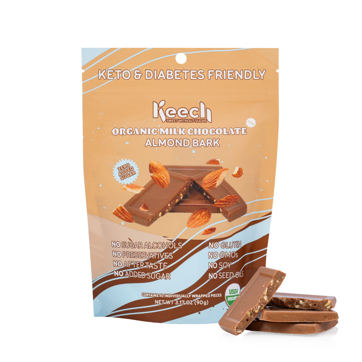 Organic Milk Chocolate Almond Bark