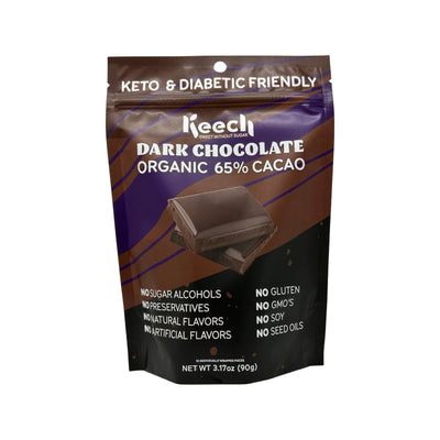Pure Chocolate Squares Bites |  Silky Dark Chocolate Bites | Keech